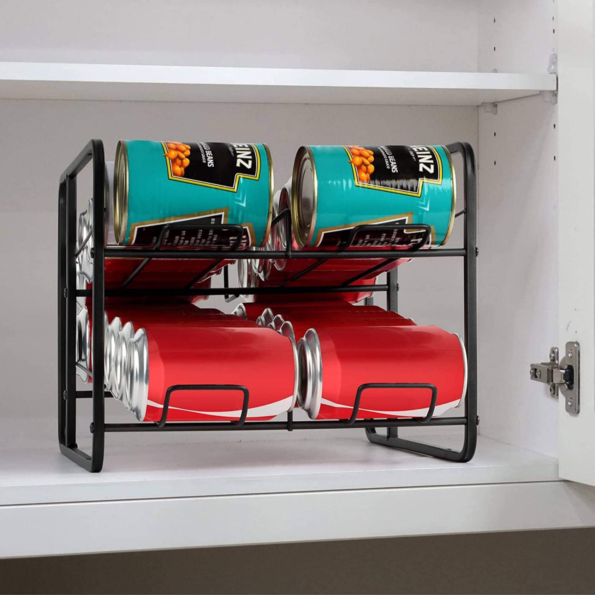 NEX™ 12oz. 20-Can Capacity Black Beverage Organizer and Dispenser